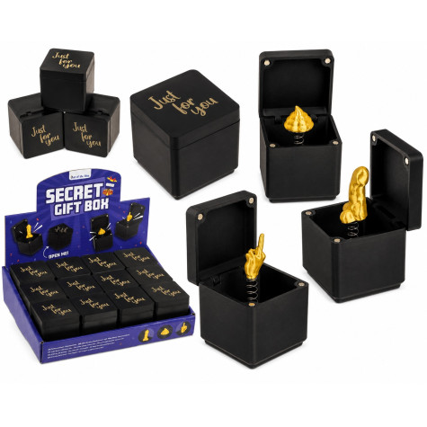 Secret gift box Černá skříňka s překvapením - prostředníček ~ 2