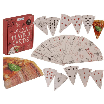 Hrací karty design Pizza 54 ks