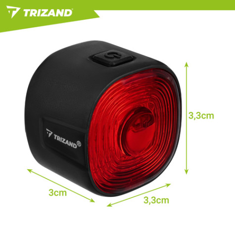 Zadní cyklistické světlo Trizand 27562 ~ 9