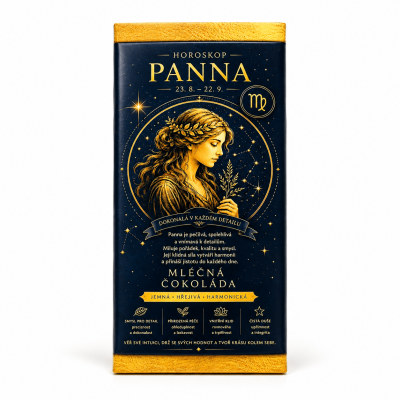 Dárková mléčná čokoláda 100 g Horoskop - Panna