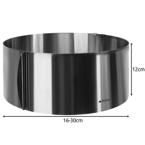 Nastavitelná forma na dort kulatá výška 12cm Ruhhy 28754 ~ 6