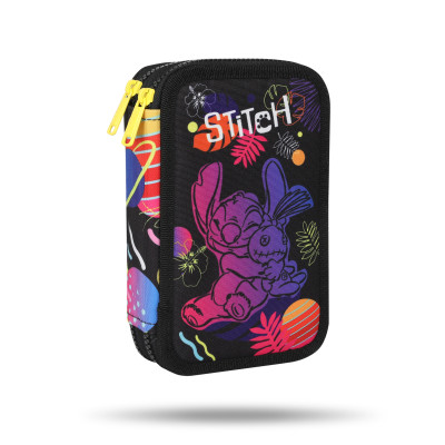CoolPack Penál Jumper dvoupatrový Stitch Black