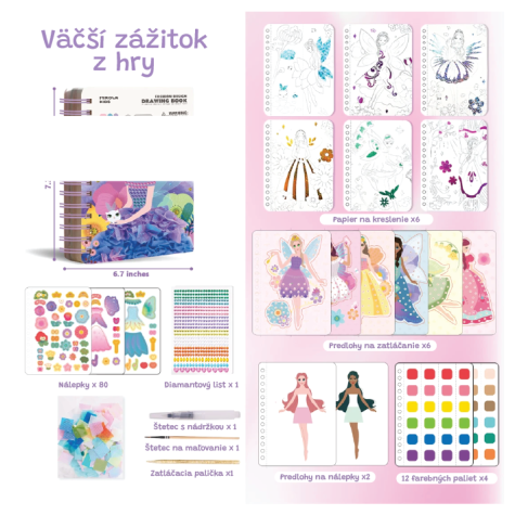 Jarmelo Fashion kreativní kniha Dreamy Fairy ~ 3