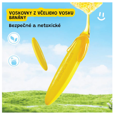 Jarmelo První voskovky ze včelího vosku Banány 12 ks ~ 4