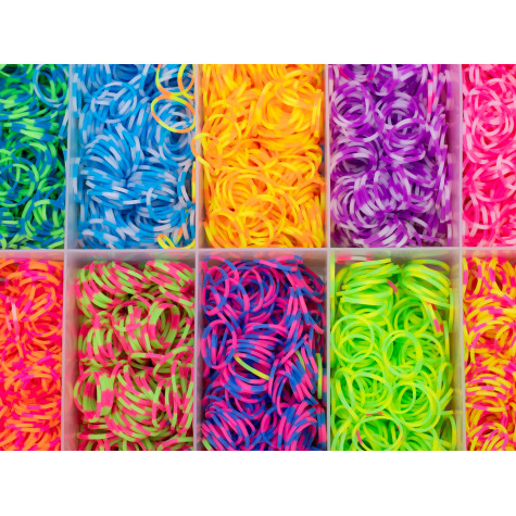 Sada pro pletení náramků z gumiček Loom Bands 10000 ks v boxu ~ 5