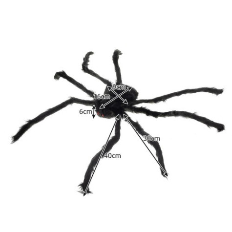 Gigantický pavouk černý dekorace 90 cm Malatec 21832 ~ 7
