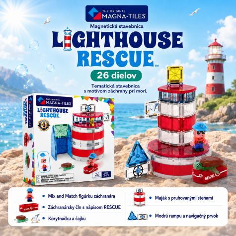 Magna-Tiles Lighthouse Rescue 26 dílů ~ 6