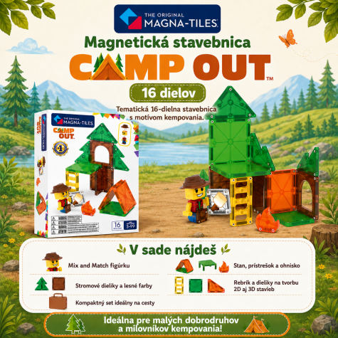 Magna-Tiles Camp Out 16 dílů ~ 6