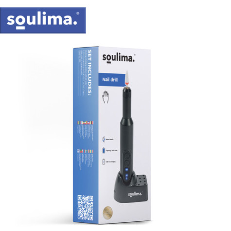 Bruska na nehty s nástavci černá Soulima 27229 ~ 9