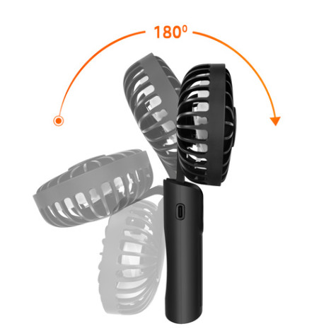 Mini USB větráček černý 2v1 Ruhhy 27781 ~ 4