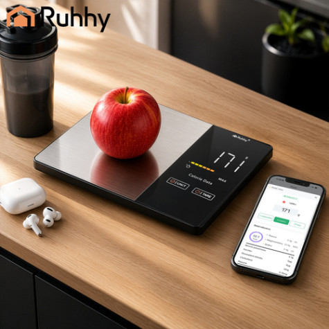 Kuchyňská váha s LED displejem a bluetooth Ruhhy 24632 ~ 2