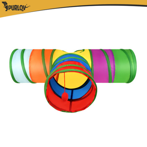 Sada hraček pro kočky s tunelem 80 cm Purlov 27851 ~ 7
