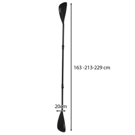 Nastavitelné 4dílné pádlo 229 cm černé Trizand 25261 ~ 10