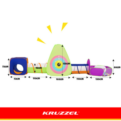 Dětský stan sada 5v1 s tunely Kruzzel 27684 ~ 9