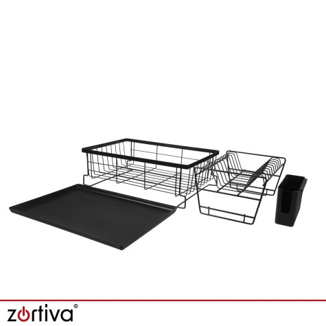Odkapávač na nádobí dvoupatrový černý Zortiva 28229 ~ 2
