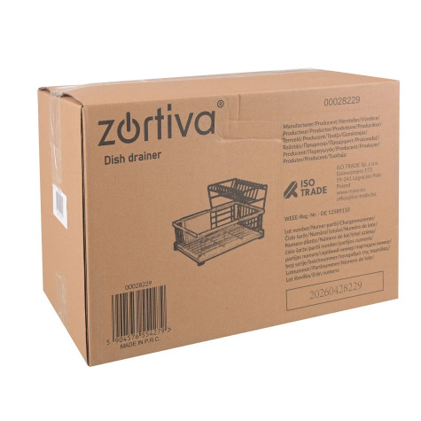 Odkapávač na nádobí dvoupatrový černý Zortiva 28229 ~ 6