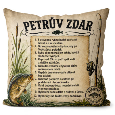 Polštář 40 x 40 cm - Petrův zdar
