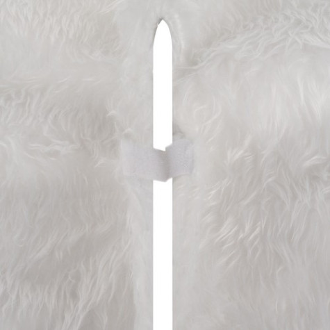 Podložka pod vánoční stromeček 150 cm bílá chlupatá Ruhhy 22228 ~ 5