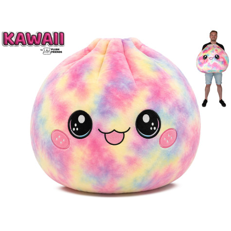 Plush Friends Kawaii Bao knedlíček plyšový 60cm duhový ~ 2