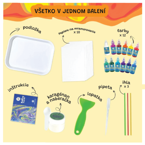 Jarmelo Sada na mramorování 6 barev ~ 5