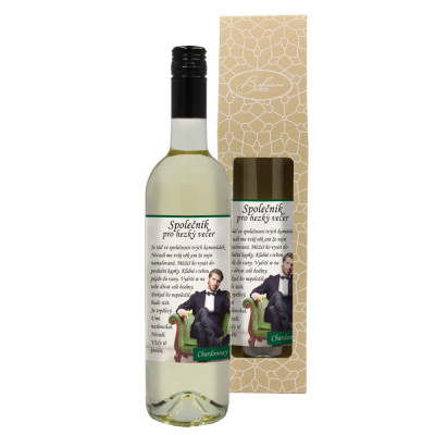 Dárkové víno v krabičce 0,75l - Společník pro hezký večer Chardonnay