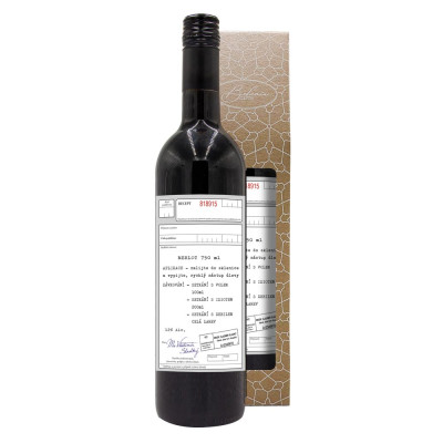 Dárkové víno v krabičce 0,75l - Recept Merlot