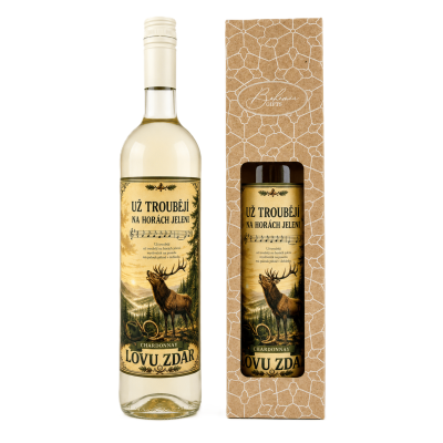 Dárkové víno v krabičce 0,75l - Lovu zdar Chardonnay
