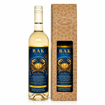 Dárkové víno v krabičce 0,75l - Horoskop Rak Chardonnay