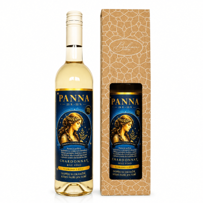 Dárkové víno v krabičce 0,75l - Horoskop Panna Chardonnay