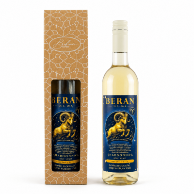 Dárkové víno v krabičce 0,75l - Horoskop Beran Chardonnay