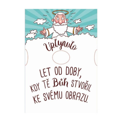 Albi Přání nastavitelné číslo - Bůh Tě stvořil ke svému obrazu