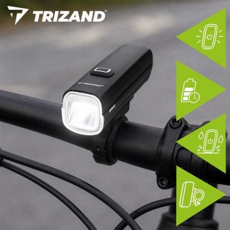 Sada LED osvětlení na kolo s powebankou Trizand 27801 ~ 7