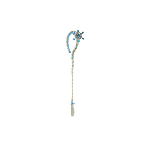 Sada krásy čelenka s copem 65cm plast modrá ~ 4
