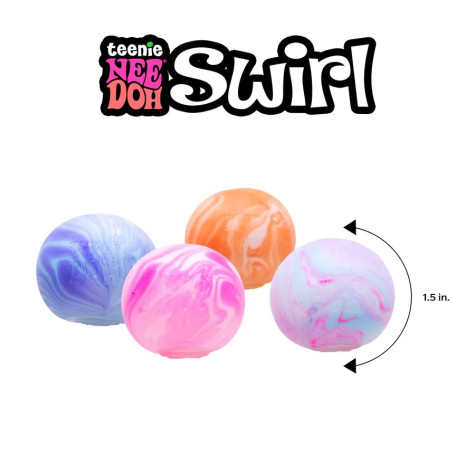 Schylling NeeDoh Barevné mačkací mini míčky Swirl 4 ks ~ 2