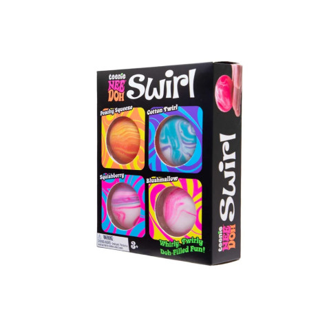 Schylling NeeDoh Barevné mačkací mini míčky Swirl 4 ks ~ 7