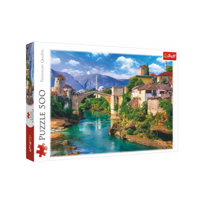 Trefl Puzzle Starý most v Mostaru, Bosna a Hercegovina 500 dílků