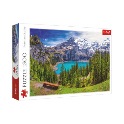 Trefl Puzzle Jezero Oeschinen Alpy, Švýcarsko 1500 dílků