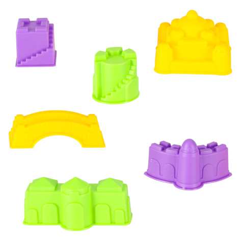 2.JAKOST Kreativní sada v boxu Kinetický písek 1100g Zámek ~ 6