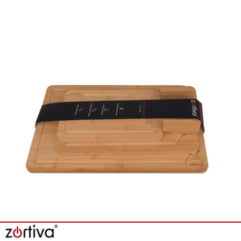 Bambusové prkénko na krájení 3 ks + stojan Zortiva 28065 ~ 5