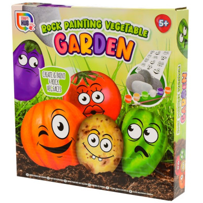 Rock Vegetable Garden - kreativní sada malování 4ks kamínků