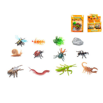 Zvířátka hmyz figurky set 12 ks 6,5 cm
