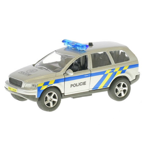 2-Play Traffic Auto Policie 11cm kov zpětný chod na baterie se světlem ~ 3