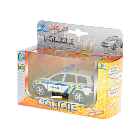 2-Play Traffic Auto Policie 11cm kov zpětný chod na baterie se světlem ~ 4