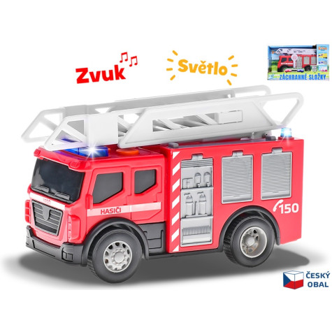 2-Play Traffic Auto Hasiči 14cm na baterie se světlem a zvukem ~ 2