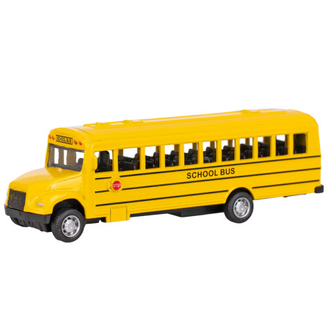 2-Play Traffic Školní autobus americký 14cm kov zpětný chod ~ 1