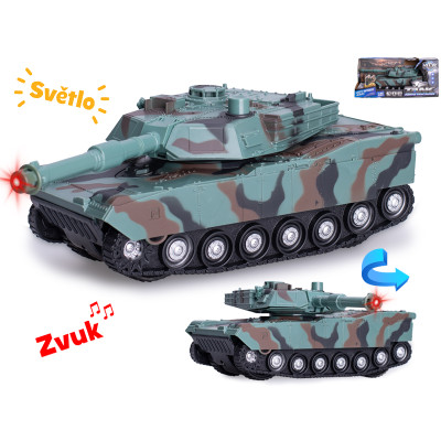Tank 24cm 1:32 na baterie na setrvačník se světlem a zvukem