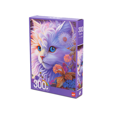 Puzzle Fialová kočka 300 dílků