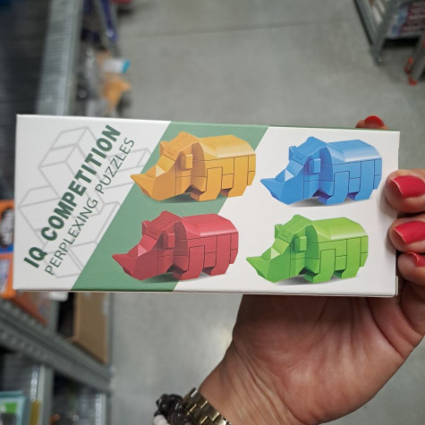 Hlavolam 3D puzzle zvířátka Nosorožec ~ 3