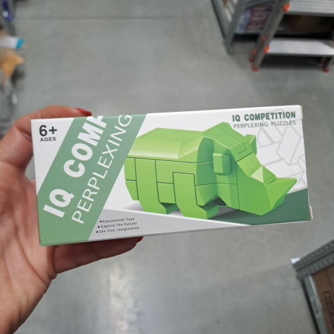 Hlavolam 3D puzzle zvířátka Nosorožec ~ 4