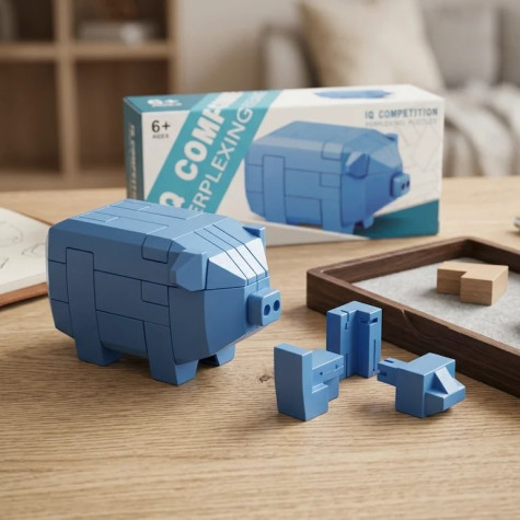 Hlavolam 3D puzzle zvířátka Prase ~ 1